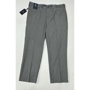 Hart Schaffner Marx Mens Dress Pant 38x30 Gray 100% Wool Straight Leg Career NEW